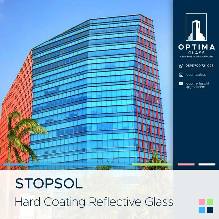 Kaca Stopsol Hard Coating Reflective Glass